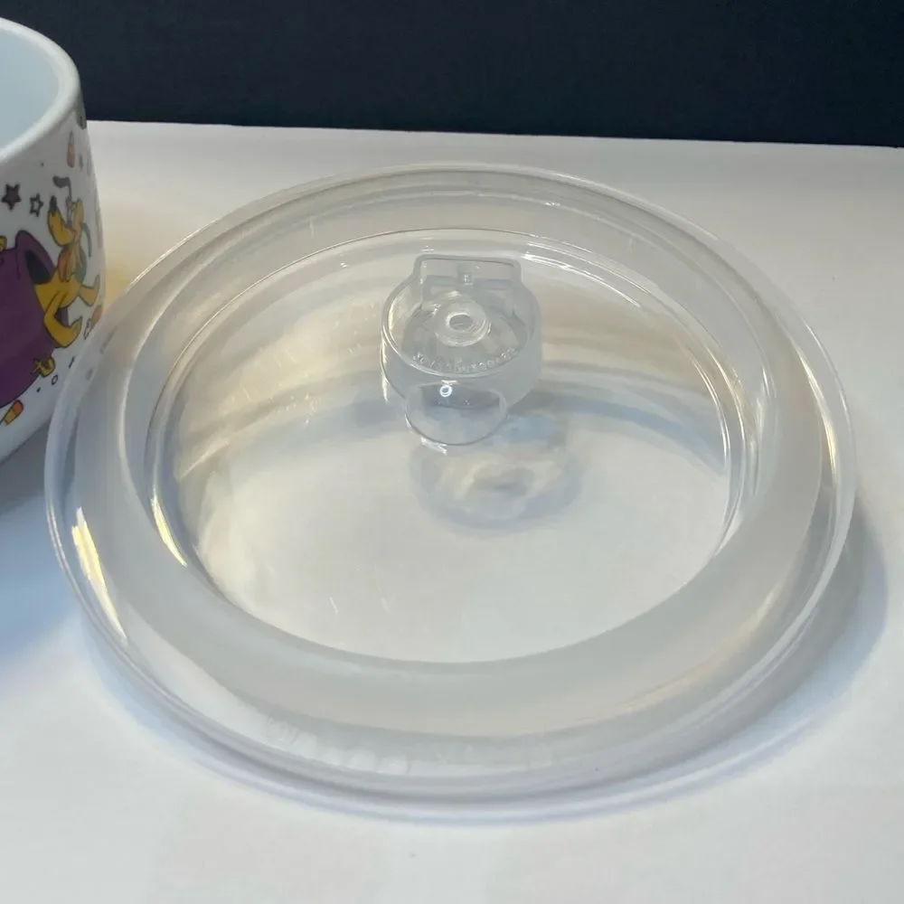 Disney Mickey and Friends Halloween Ceramic Storage Bowl with Vented Lid